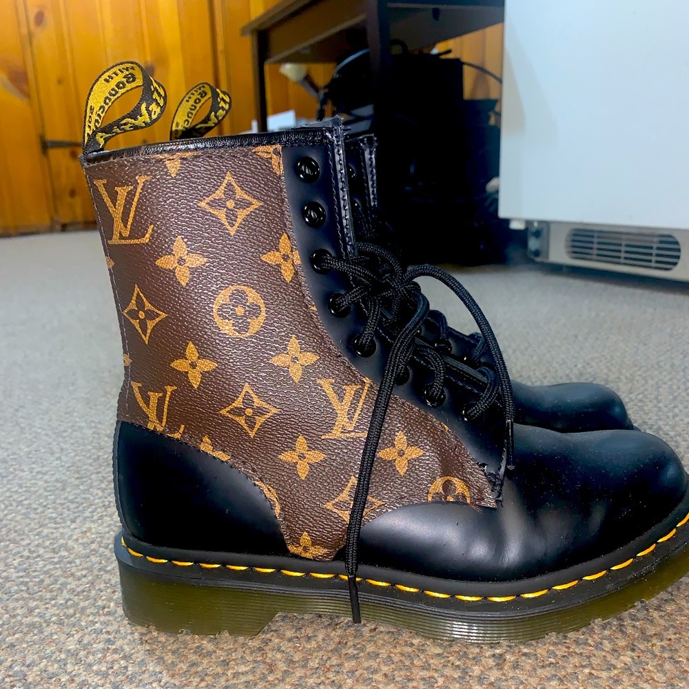 Custom made LV doc martens